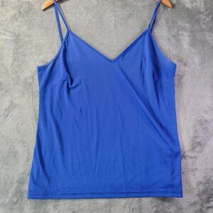 Zac&Rachel Woman Womens Camisole Top XL Blue VNeck Spaghetti Strap Layering Tank